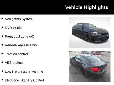 2018 BMW M2 Coupe + Moonroof + Heated Front Seats + Heated Steering