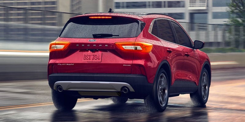 rear view of red 2026 ford escape sold at tooele ford